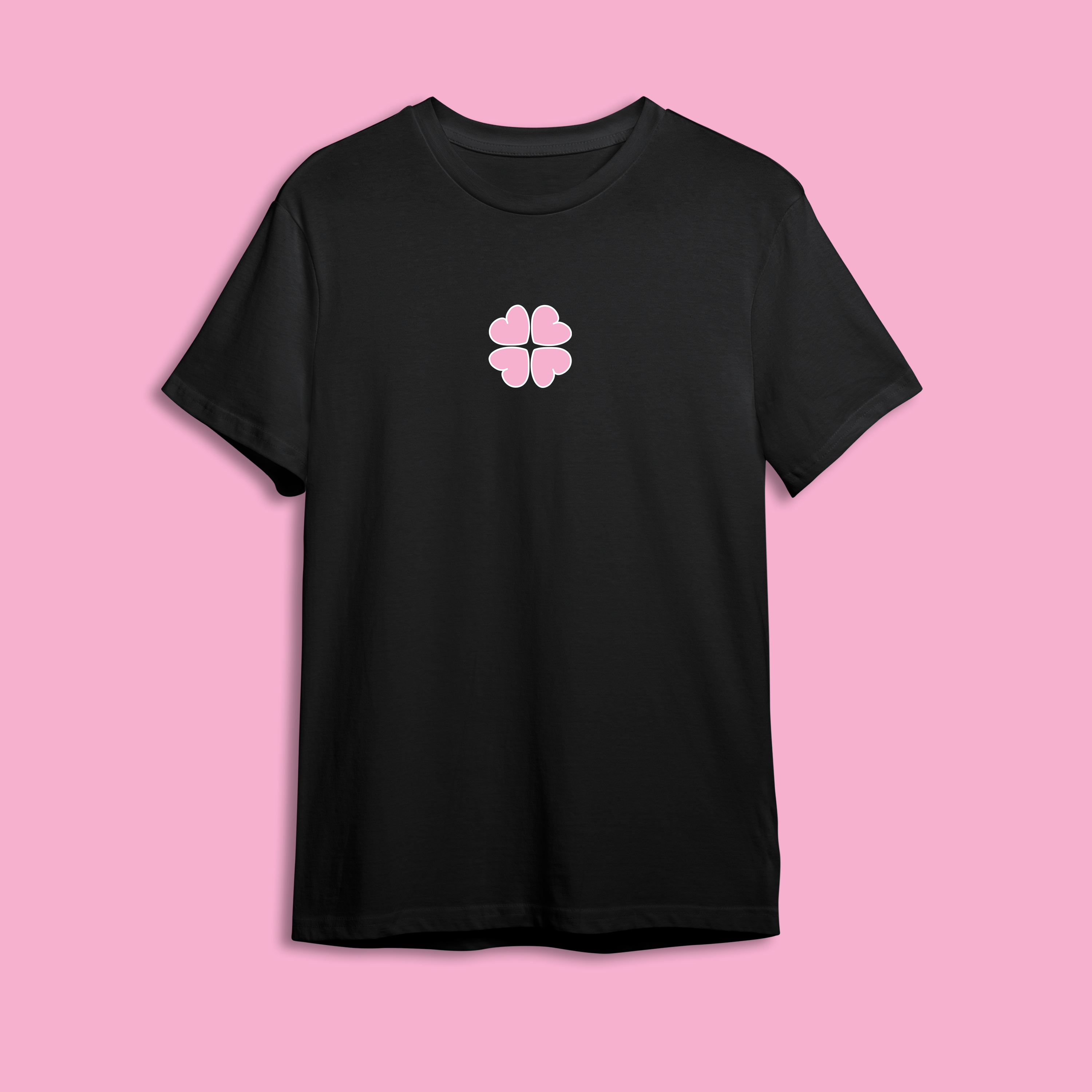 Футболка Квітка від Hipsters.ua — унісекс біла або чорна футболка з принтом квітки